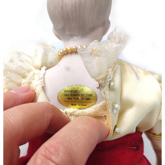 Vintage Geo Borgfeldt NY Empress Josephine 17" Porcelain Bisque Doll, Made Japan - Picture 13 of 14